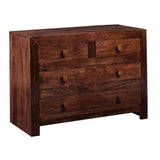 Solid Mango Wood Chest Of 4 Drawers - Toko