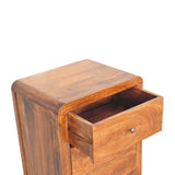Solid Mango Wood Chest Of 5 Drawers - Aspen