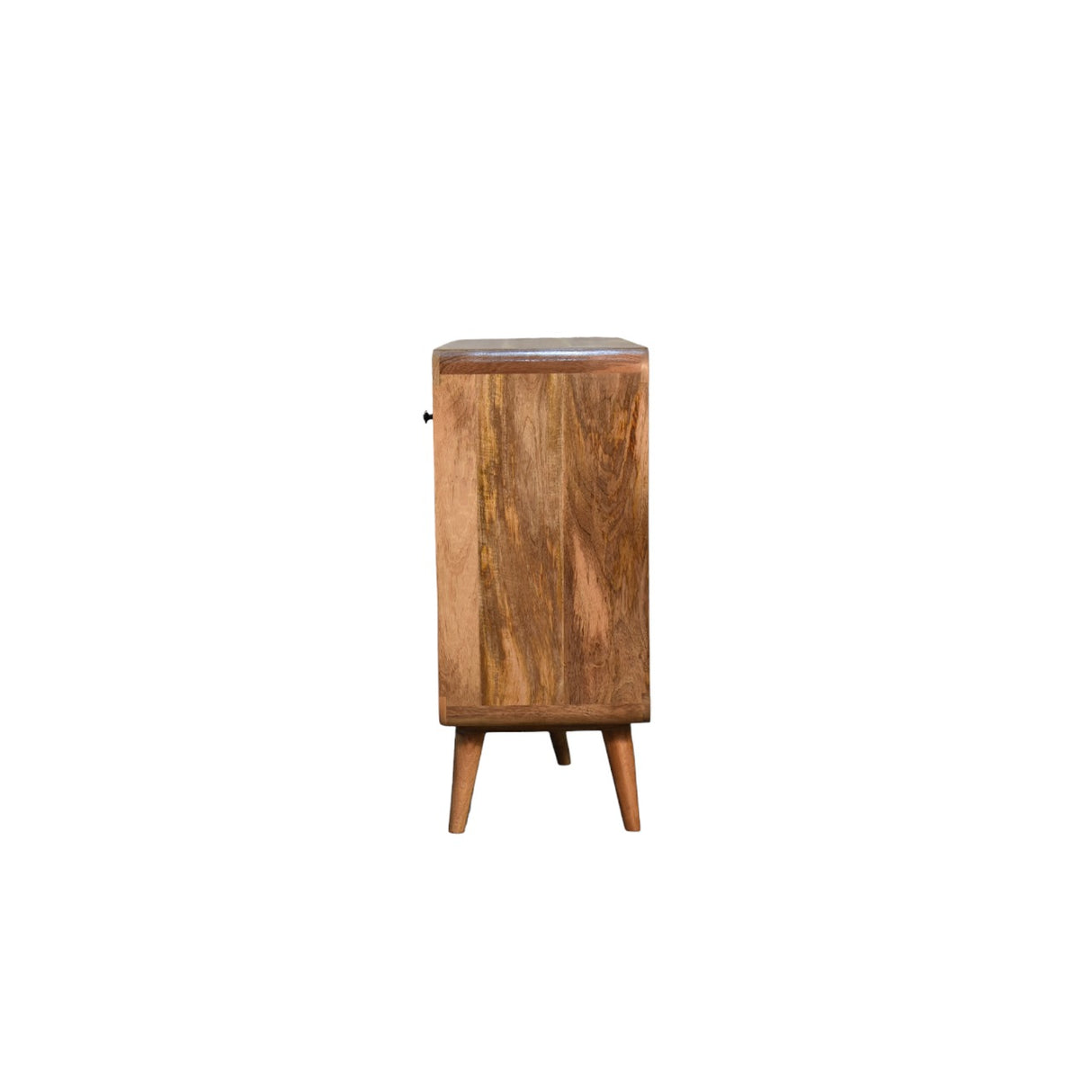 Solid Mango Wood Chest Of 6 Drawers Large And Curved - Lincoln