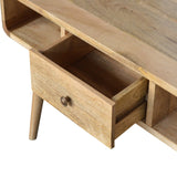 Solid Mango Wood Coffee Table With 1 Drawer - Coventry
