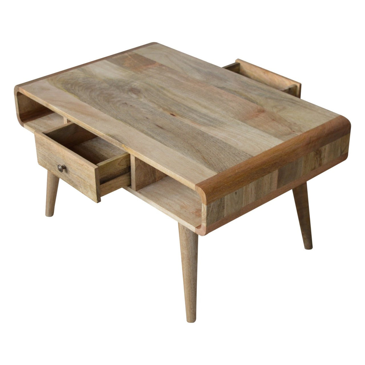 Solid Mango Wood Coffee Table With 1 Drawer - Coventry
