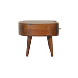 Solid Mango Wood Coffee Table in Wave Shape - Birmingham