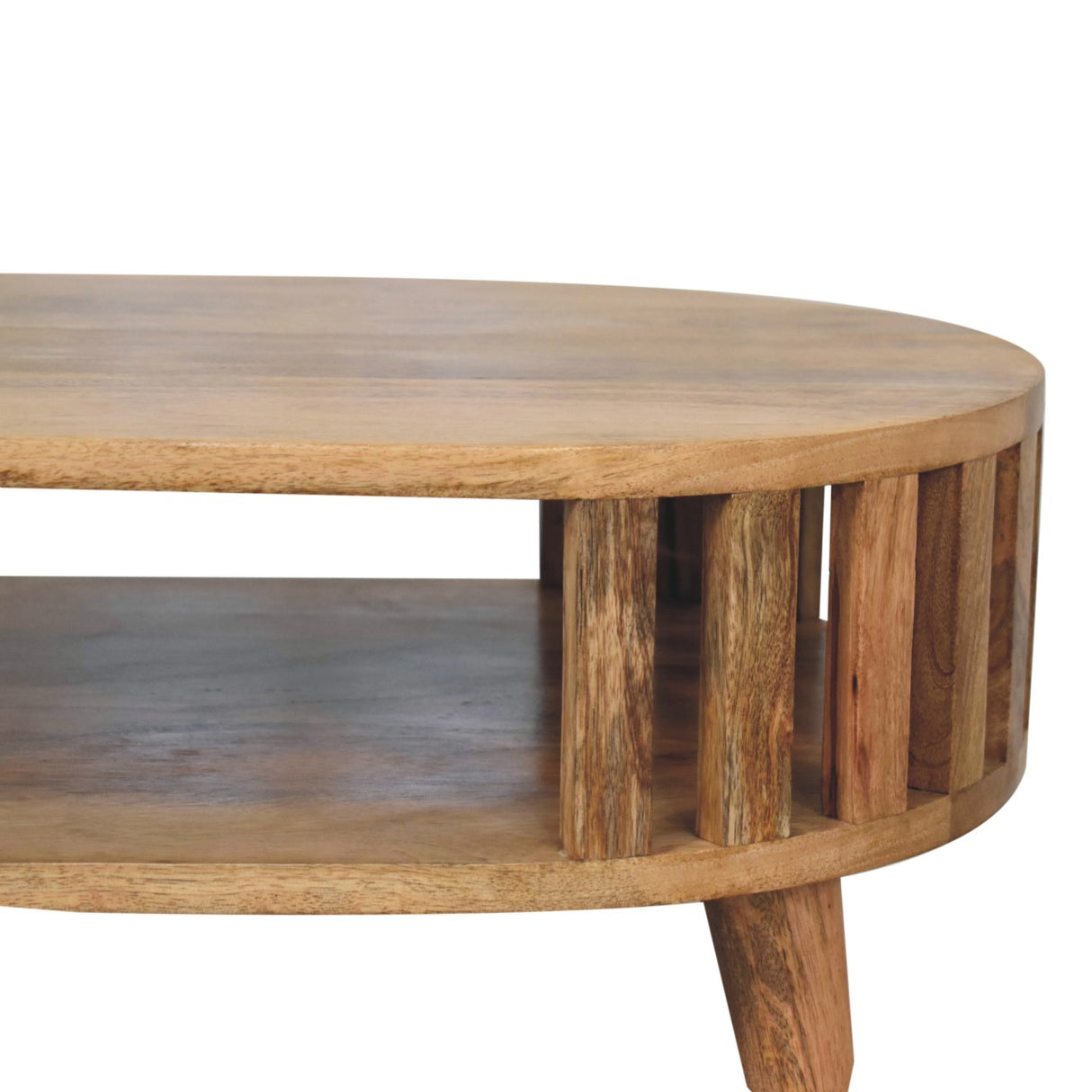 Solid Mango Wood Coffee Table Mini Rectangular - Ariella
