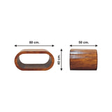 Solid Mango Wood Coffee Table Rectangular - Alina
