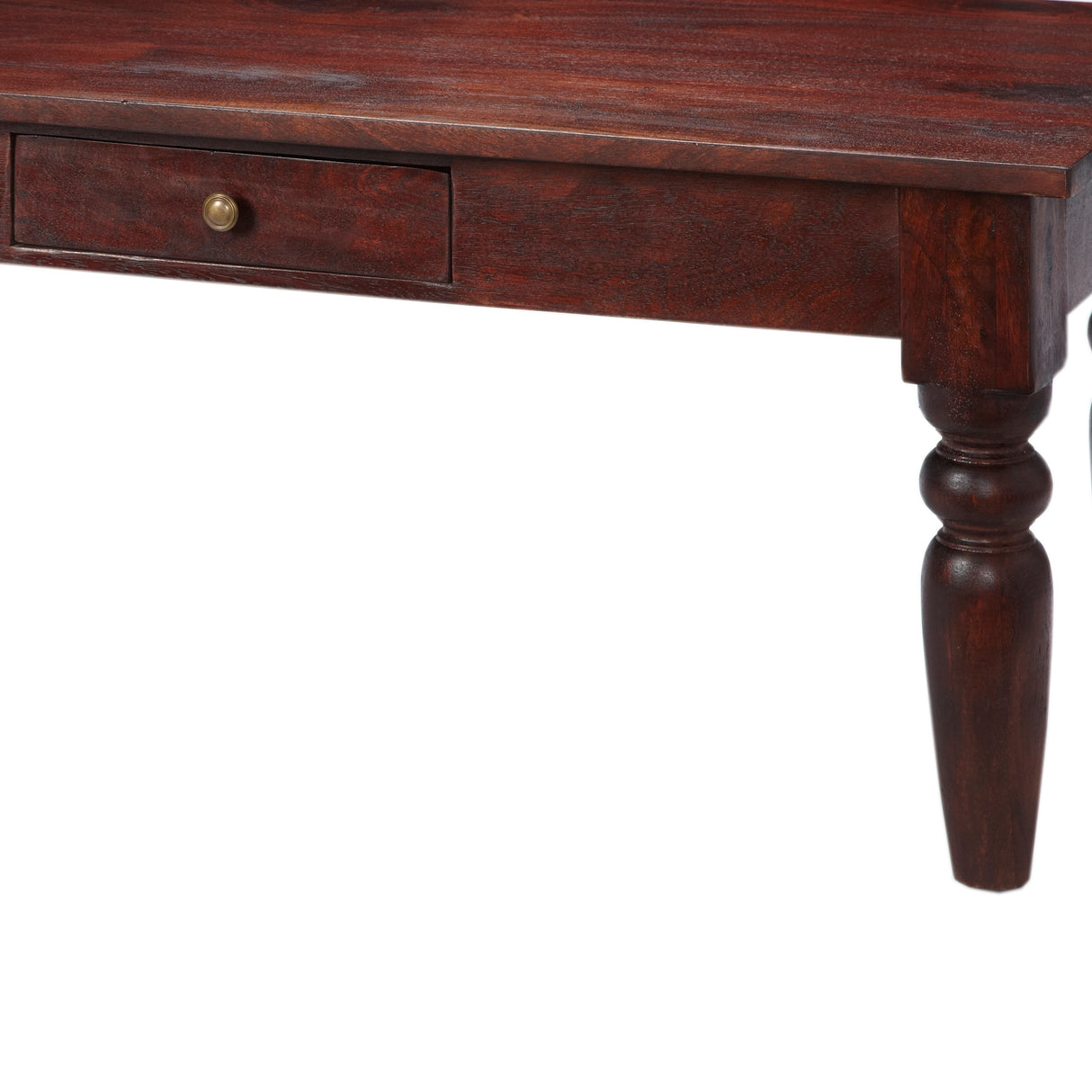 Solid Mango Wood Coffee Table With 1 Drawer - Jaipur