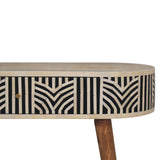 Solid Mango Wood Console Table With 1 Bone Inlay Front Drawer - Edessa