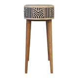 Solid Mango Wood Console Table With 1 Bone Inlay Front Drawer - Edessa