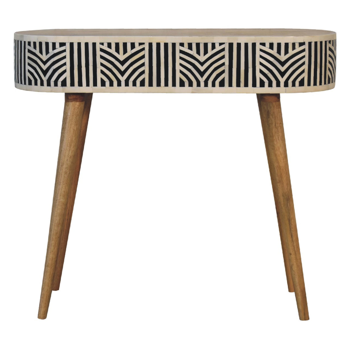 Solid Mango Wood Console Table With 1 Bone Inlay Front Drawer - Edessa