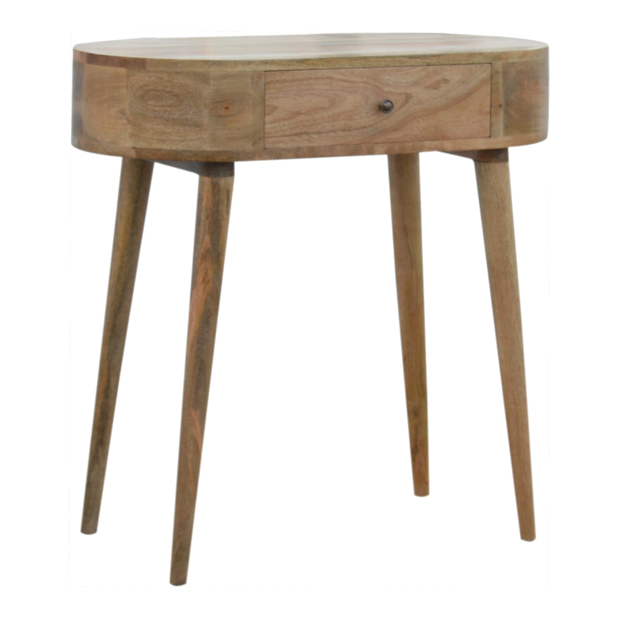 Solid Mango Wood Console Table With 1 Drawer - Albion
