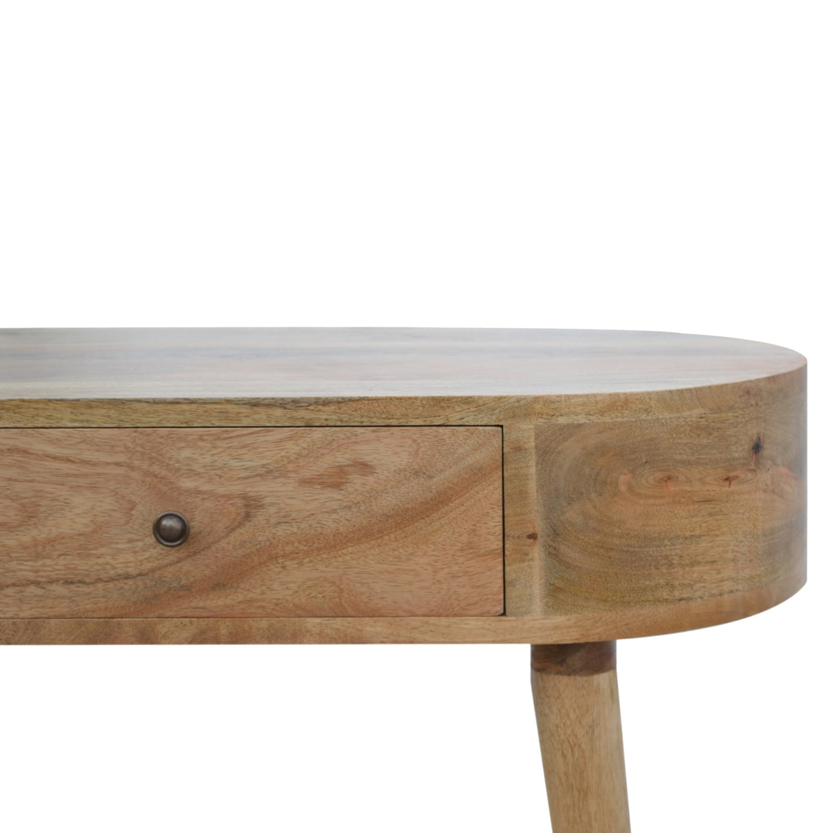 Solid Mango Wood Console Table With 1 Drawer - Albion