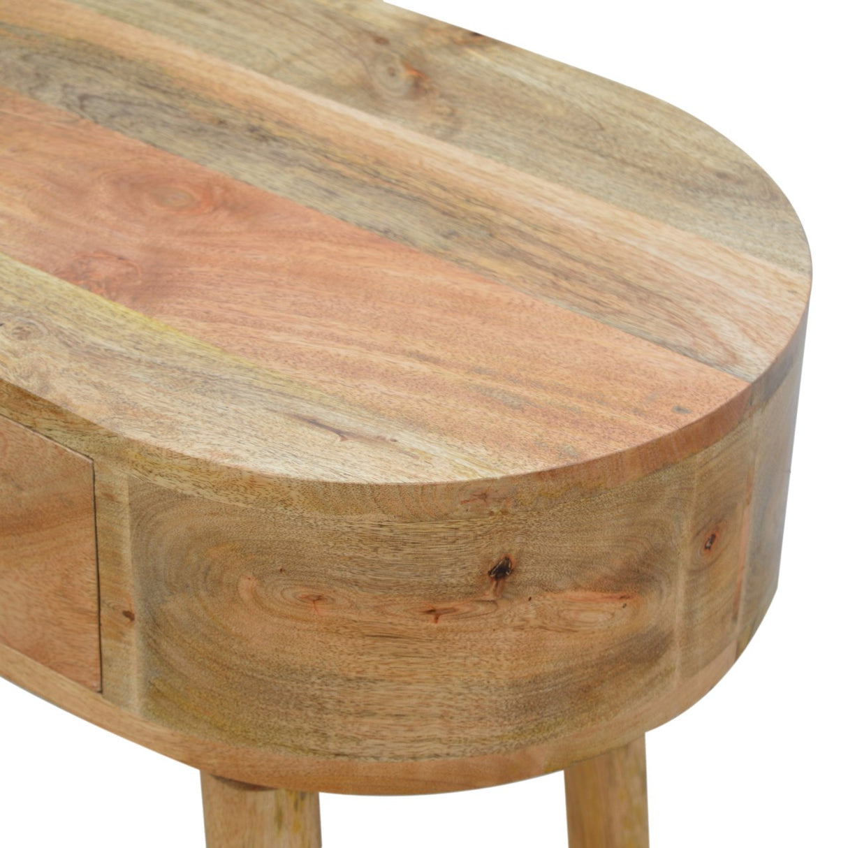 Solid Mango Wood Console Table With 1 Drawer - Albion