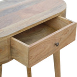 Solid Mango Wood Console Table With 1 Drawer - Albion