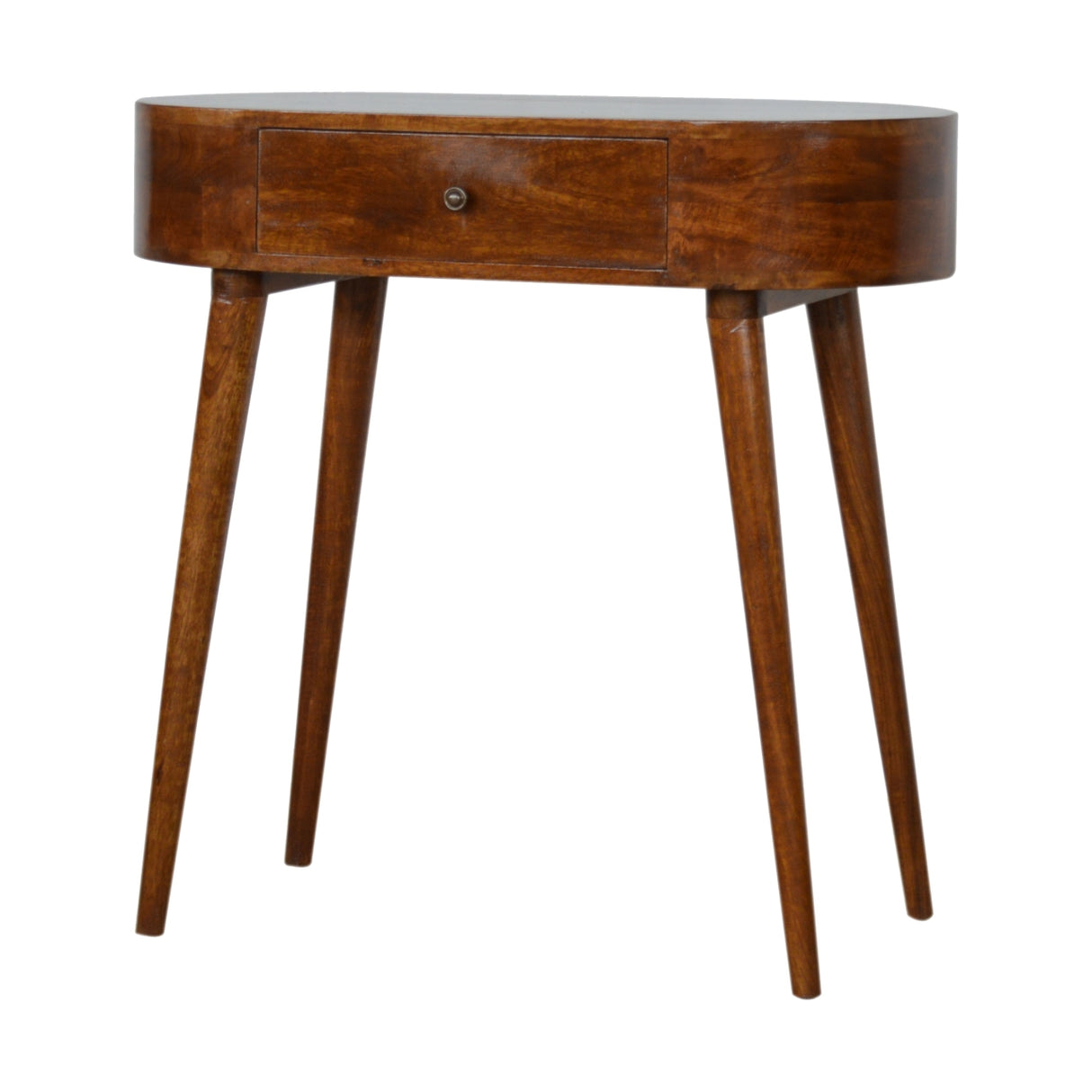 Solid Mango Wood Console Table With 1 Drawer - Albion