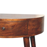 Solid Mango Wood Console Table With 1 Drawer - Odyssey