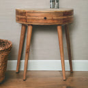 Solid Mango Wood Console Table With 1 Drawer - Odyssey