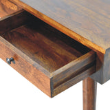 Solid Mango Wood Console Table With 2 Drawers - Birmingham