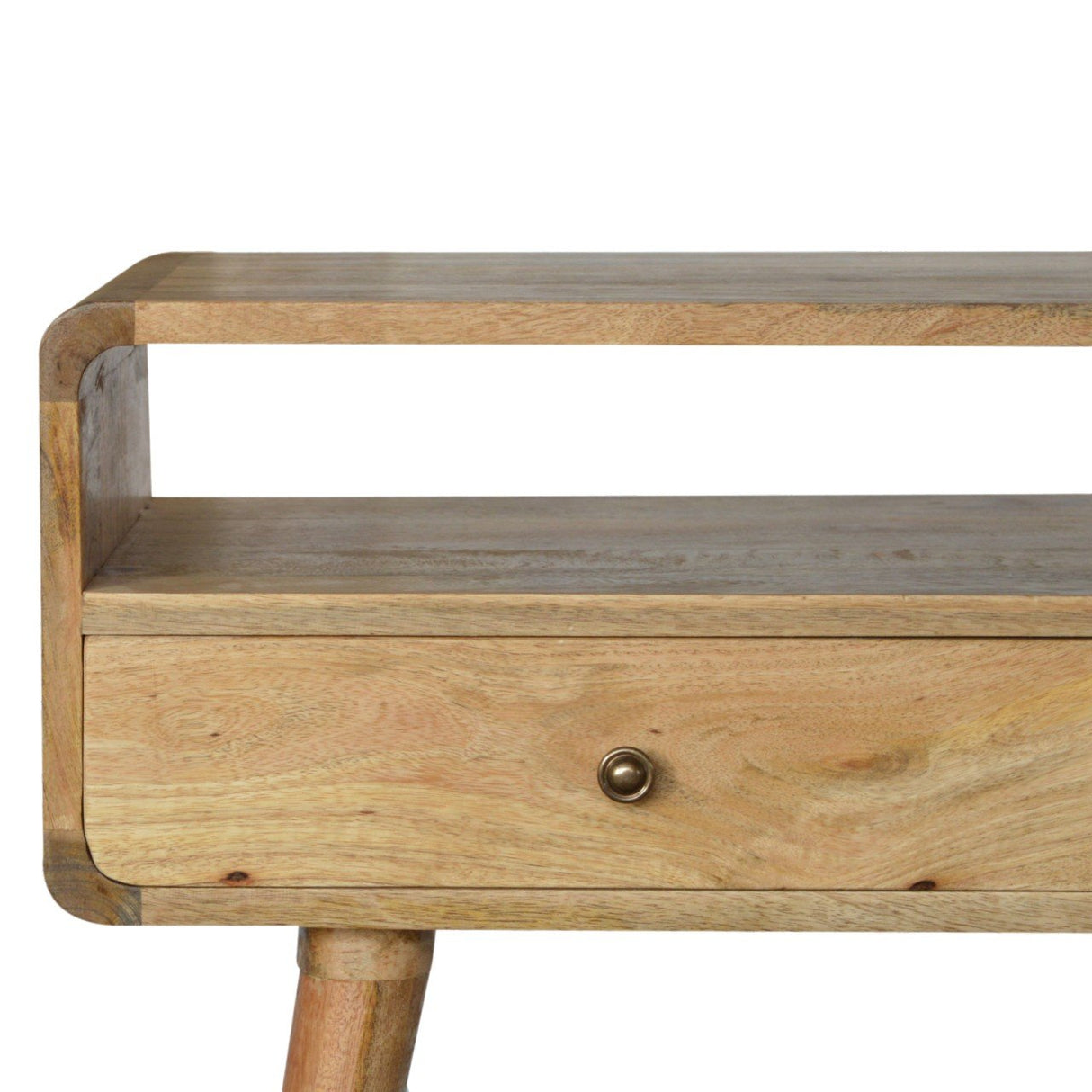 Solid Mango Wood Console Table With 2 Drawers - Coventry