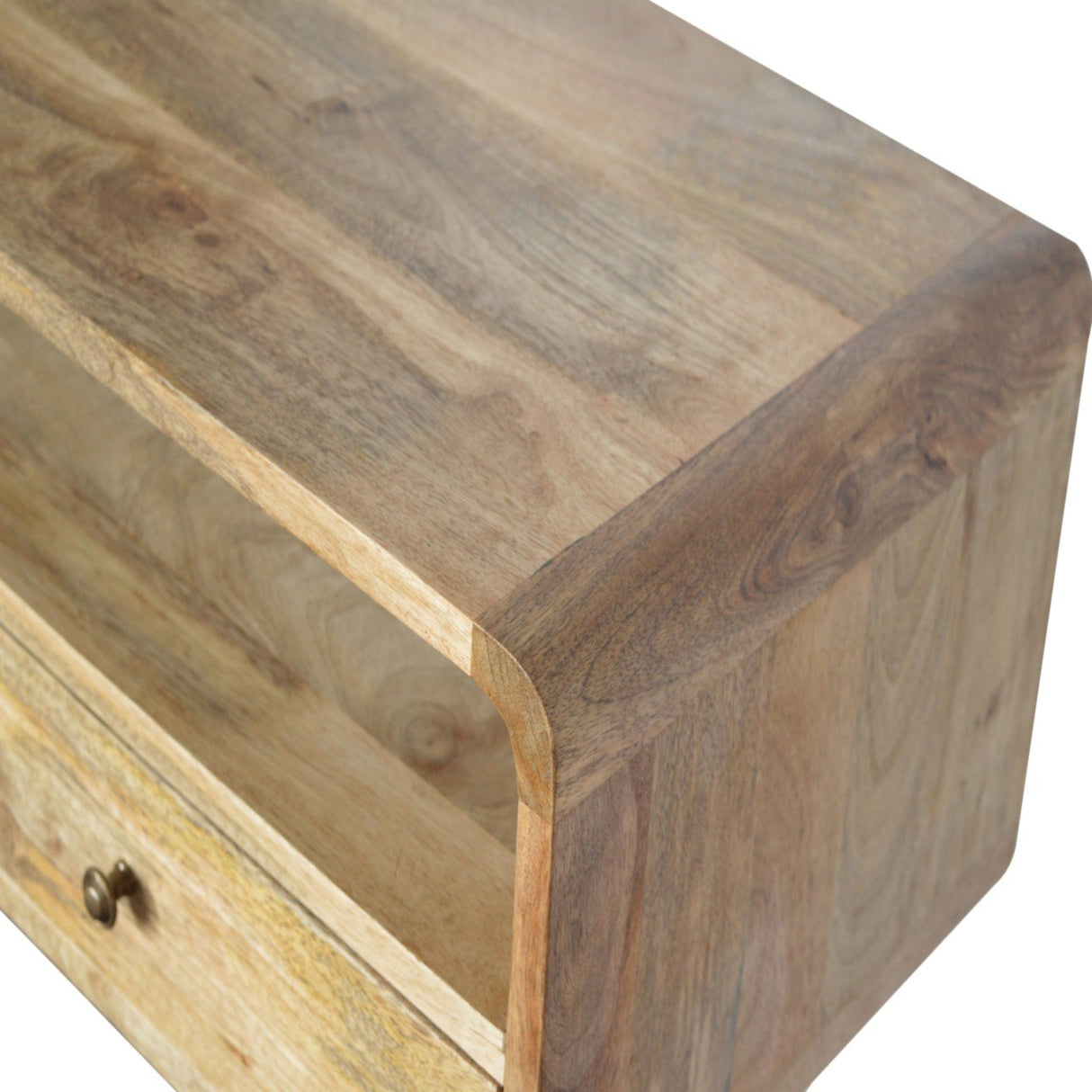 Solid Mango Wood Console Table With 2 Drawers - Coventry