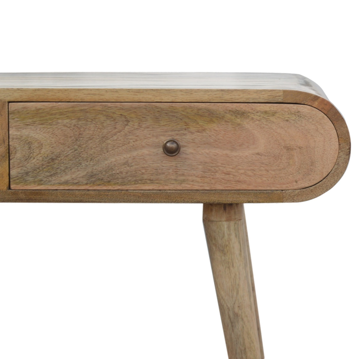 Solid Mango Wood Console Table With 2 Drawers - London