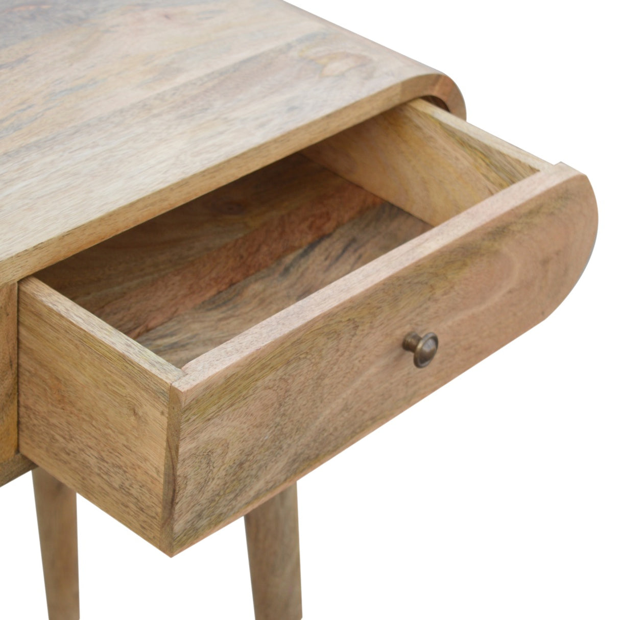 Solid Mango Wood Console Table With 2 Drawers - London