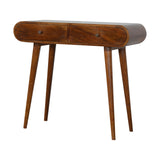 Solid Mango Wood Console Table With 2 Drawers - London