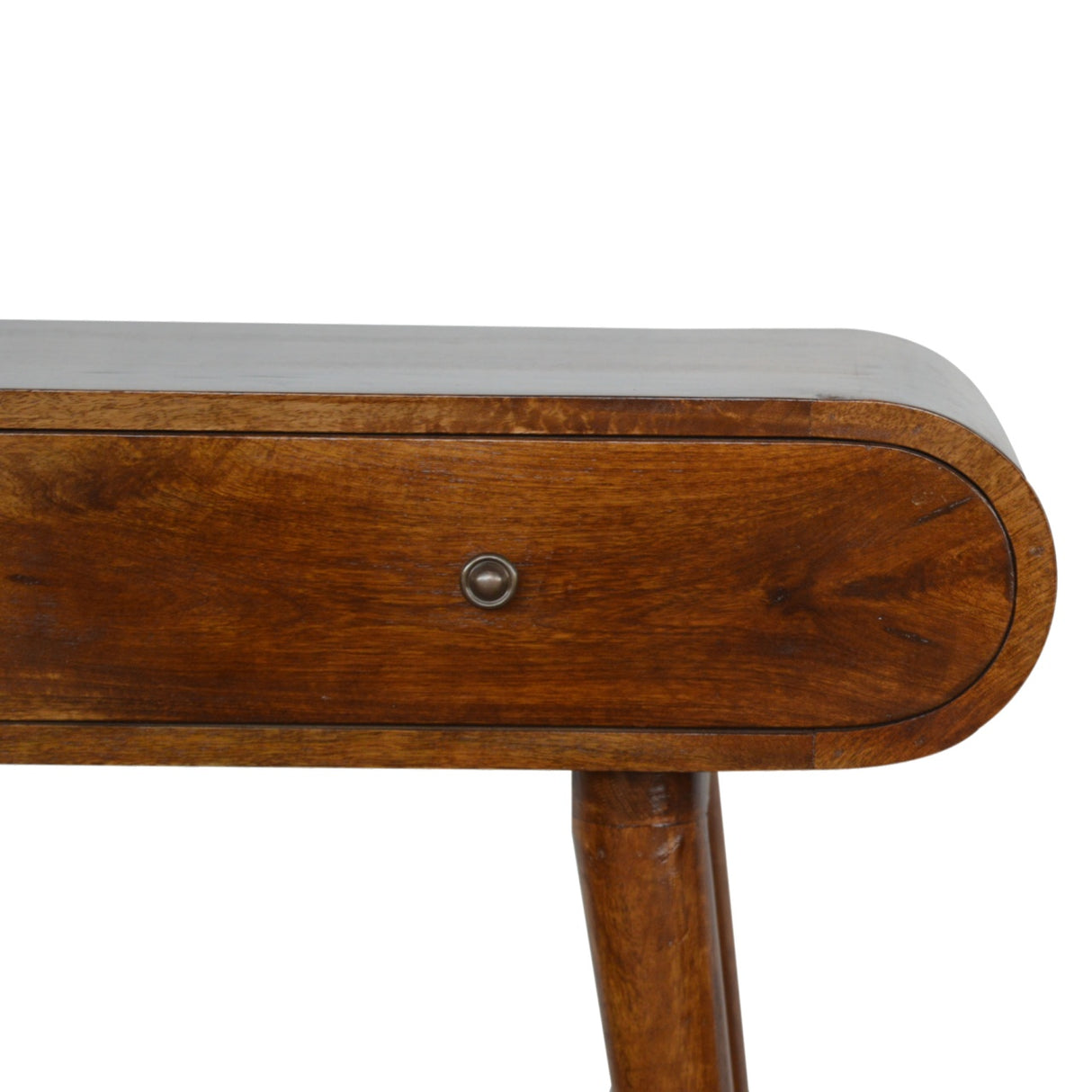Solid Mango Wood Console Table With 2 Drawers - London
