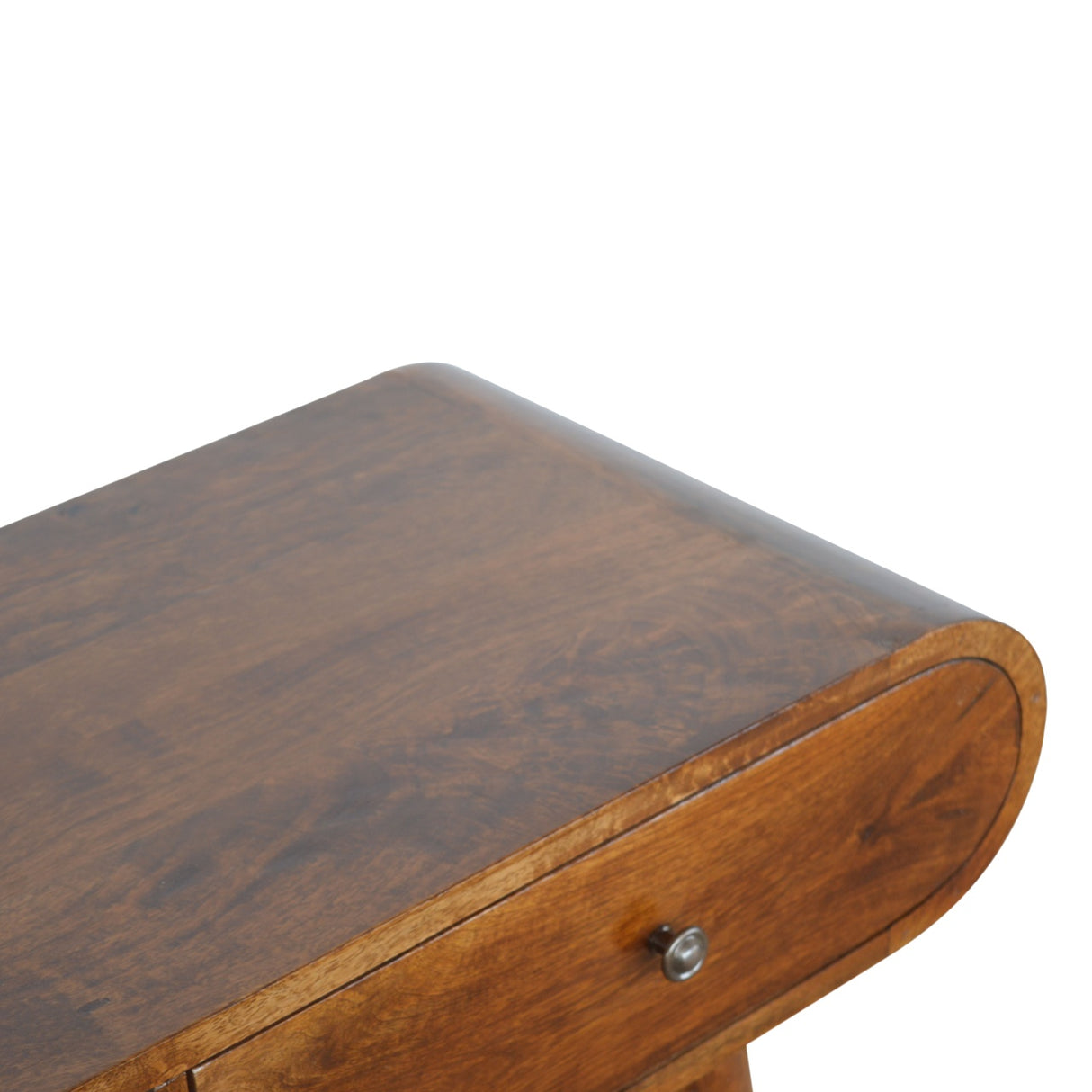 Solid Mango Wood Console Table With 2 Drawers - London