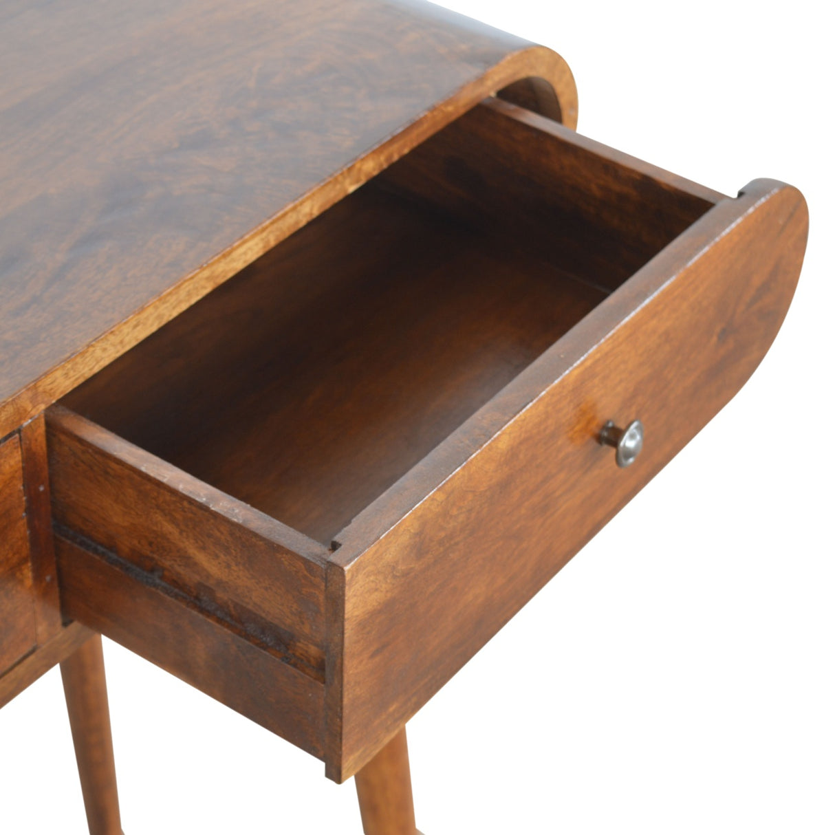 Solid Mango Wood Console Table With 2 Drawers - London