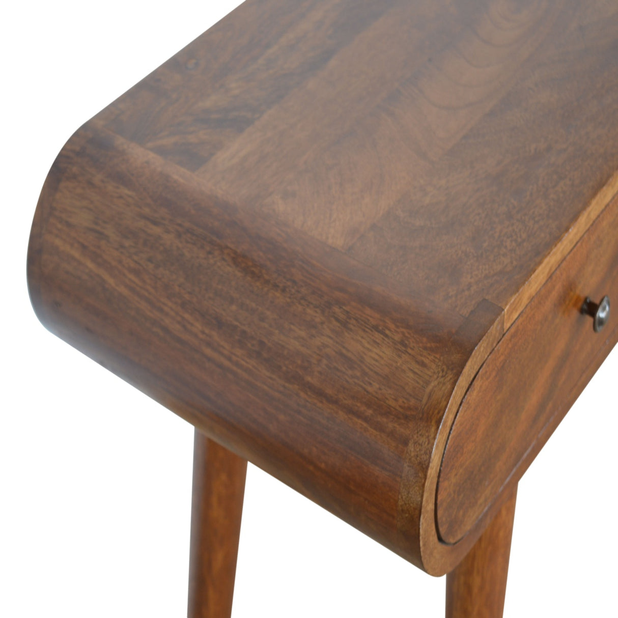 Solid Mango Wood Console Table With 2 Drawers - London