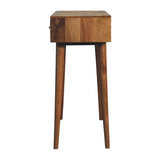 Solid Mango Wood Console Table Aztec With 2 Drawers - Larissa