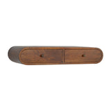 Solid Mango Wood Console Table Floating With 2 Drawers - London