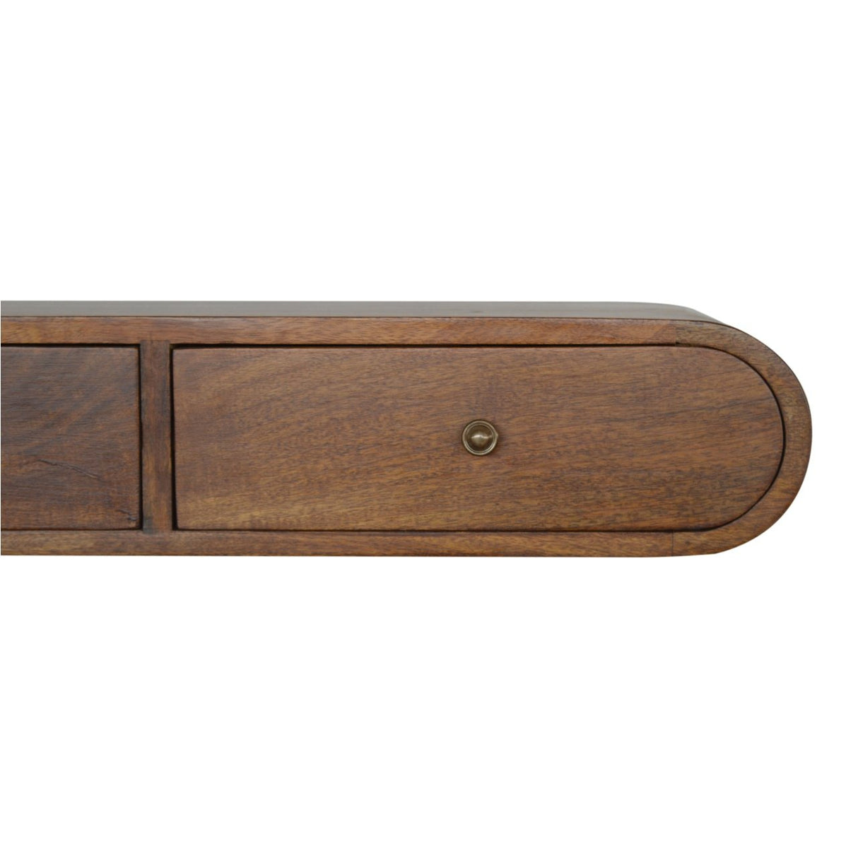Solid Mango Wood Console Table Floating With 2 Drawers - London