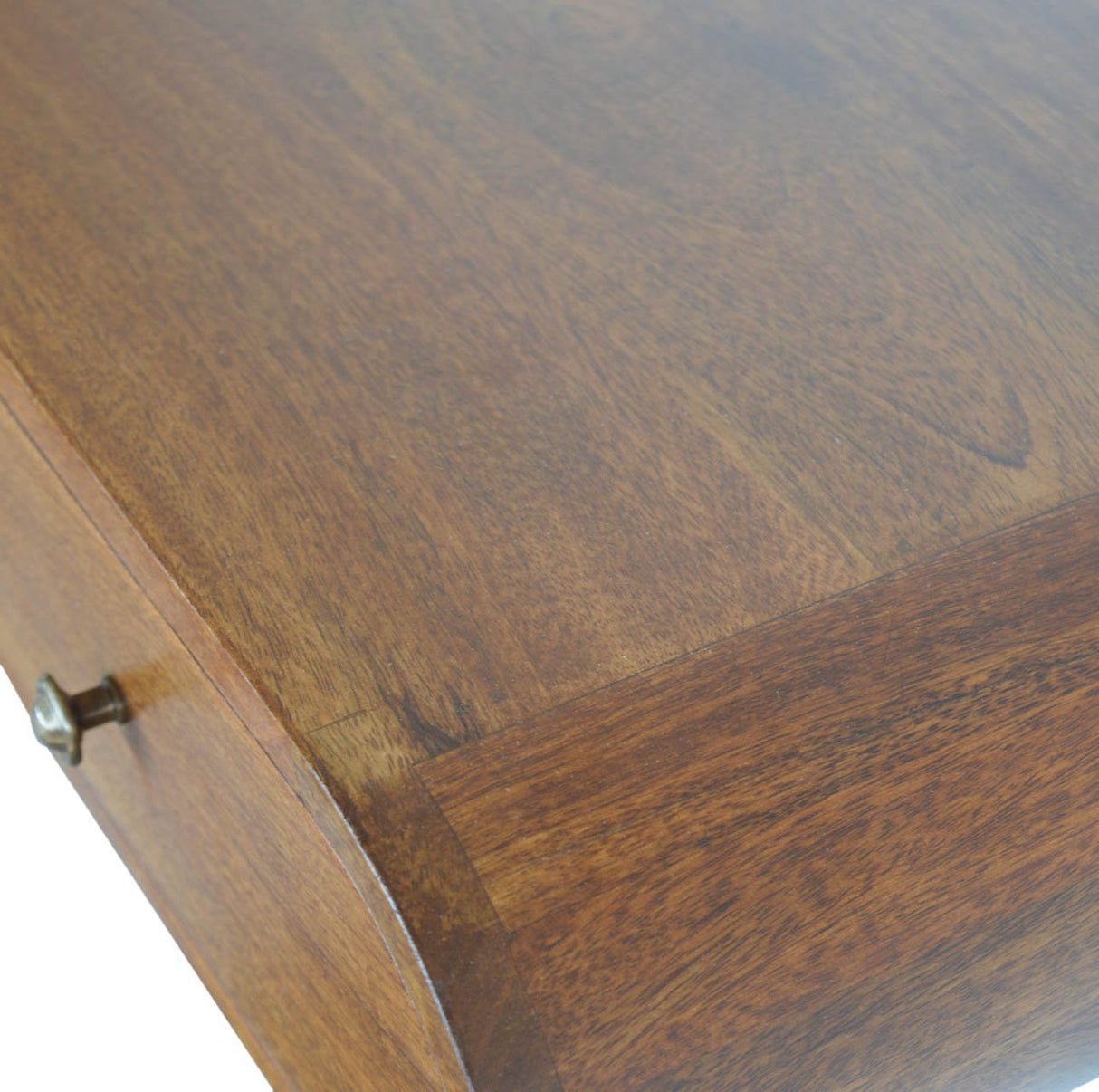 Solid Mango Wood Console Table Floating With 2 Drawers - London