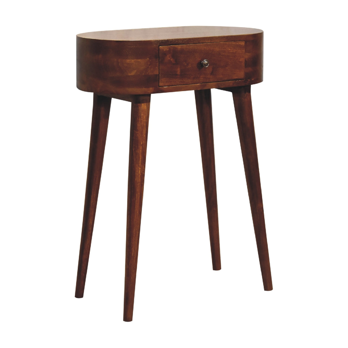 Solid Mango Wood Console Table Mini With 1 Drawer - Albion