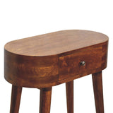 Solid Mango Wood Console Table Mini With 1 Drawer - Albion