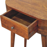 Solid Mango Wood Console Table Mini With 1 Drawer - Albion