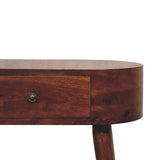 Solid Mango Wood Console Table Mini With 1 Drawer - Albion