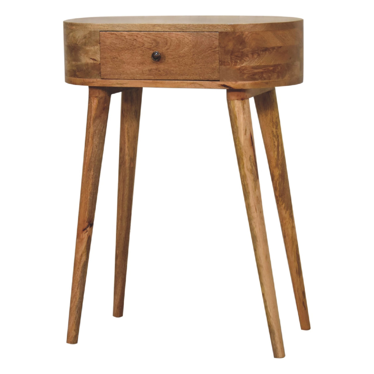 Solid Mango Wood Console Table Mini With 1 Drawer - Albion