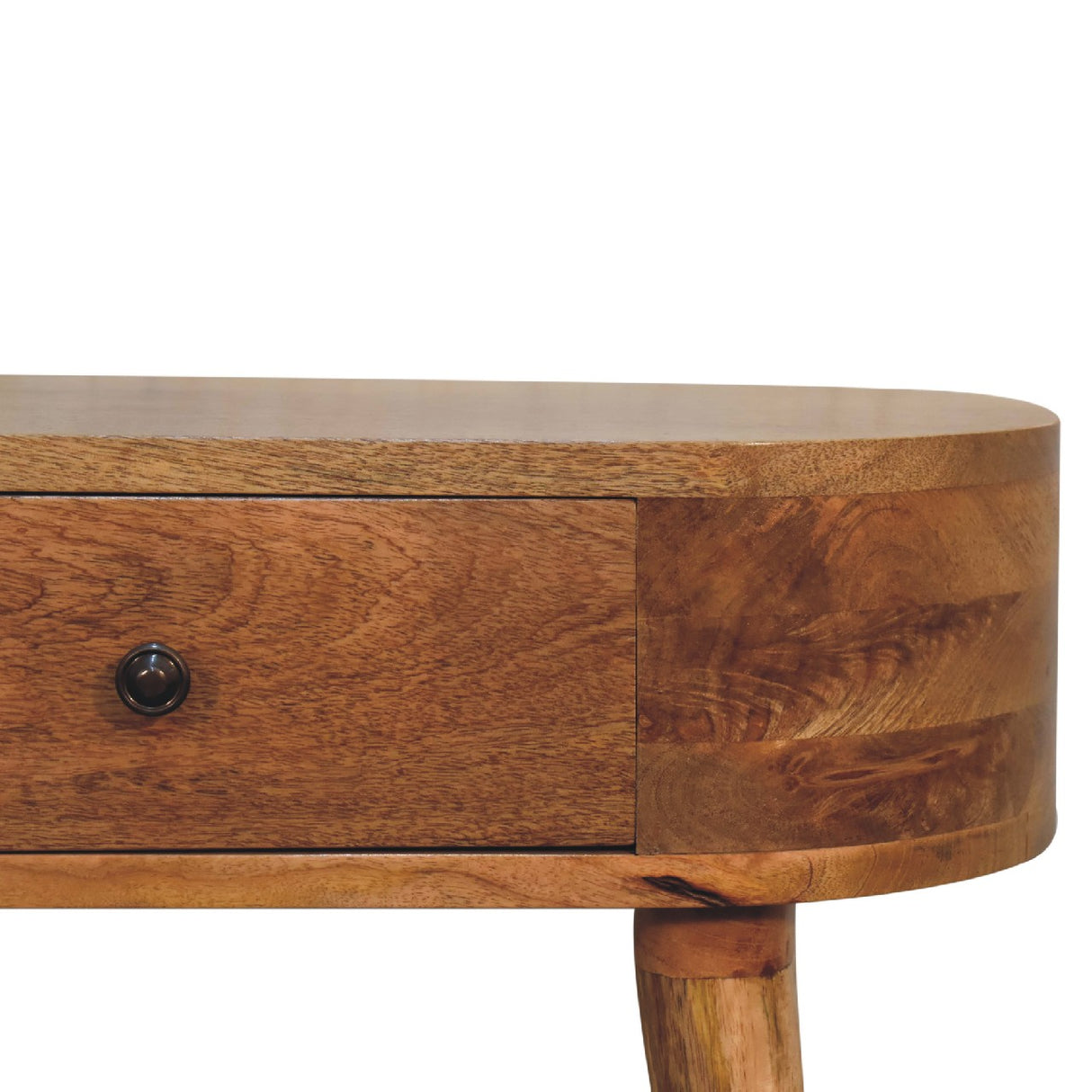 Solid Mango Wood Console Table Mini With 1 Drawer - Albion