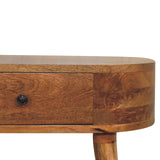 Solid Mango Wood Console Table Mini With 1 Drawer - Albion