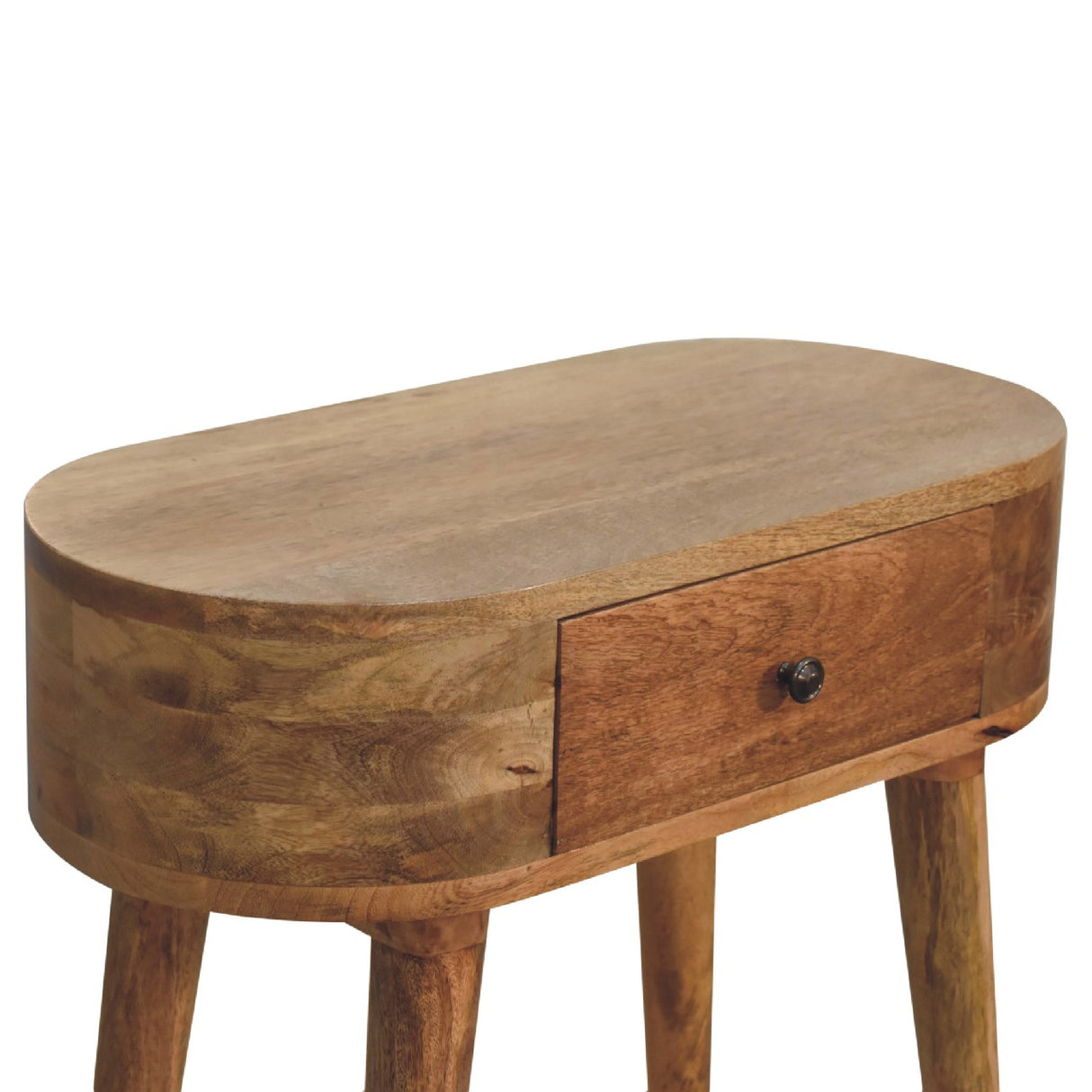 Solid Mango Wood Console Table Mini With 1 Drawer - Albion