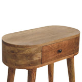 Solid Mango Wood Console Table Mini With 1 Drawer - Albion