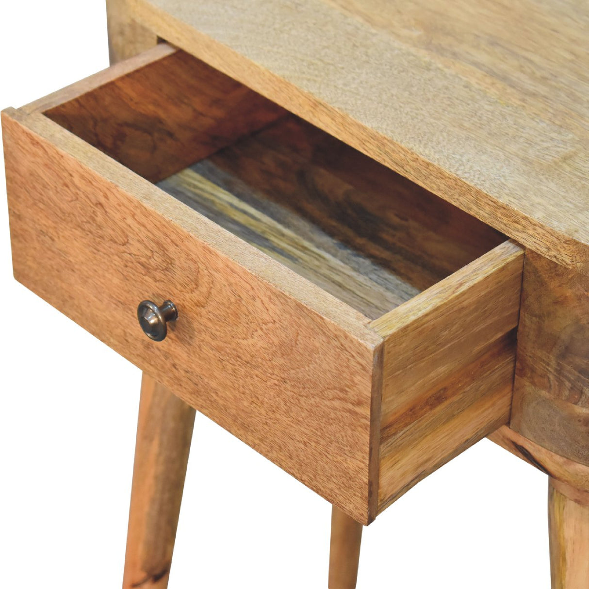 Solid Mango Wood Console Table Mini With 1 Drawer - Albion