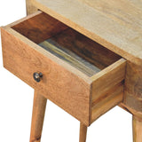 Solid Mango Wood Console Table Mini With 1 Drawer - Albion