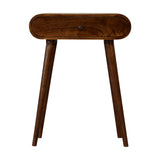Solid Mango Wood Console Table Mini With 1 Drawer - London
