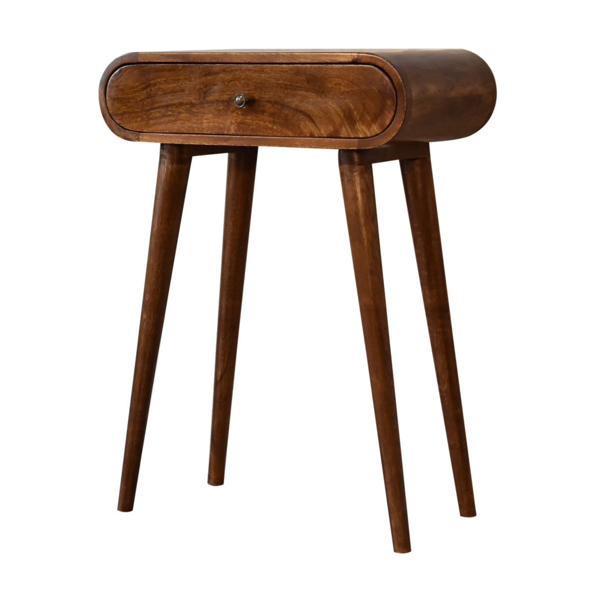 Solid Mango Wood Console Table Mini With 1 Drawer - London
