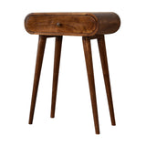 Solid Mango Wood Console Table Mini With 1 Drawer - London