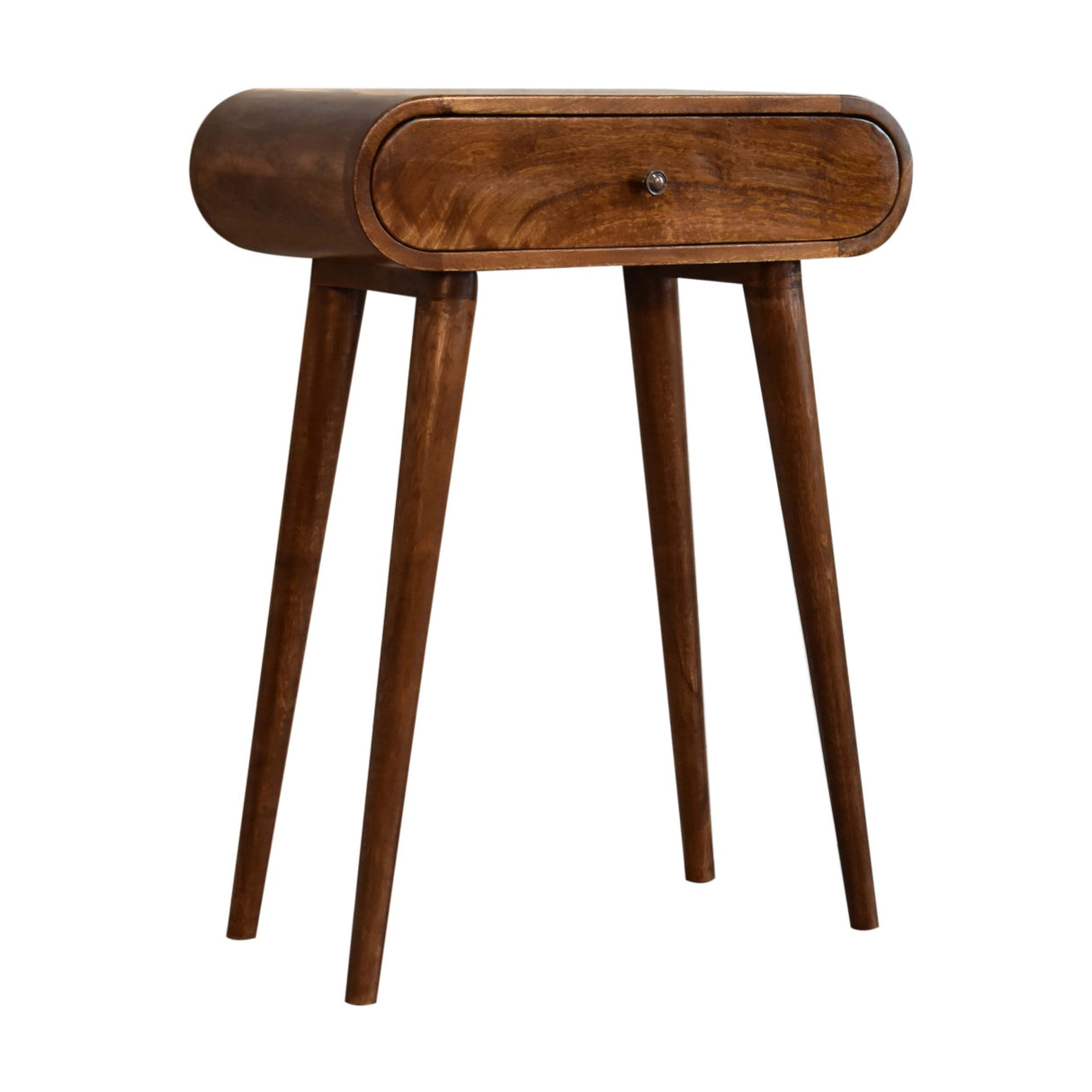 Solid Mango Wood Console Table Mini With 1 Drawer - London