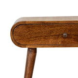 Solid Mango Wood Console Table Mini With 1 Drawer - London
