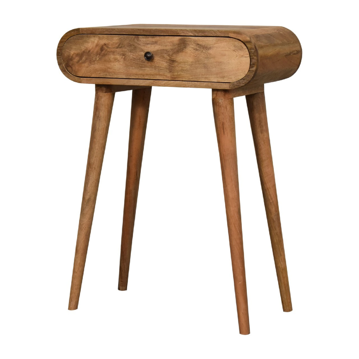 Solid Mango Wood Console Table Mini With 1 Drawer - London